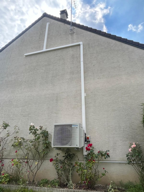 Installation d'une pompe à chaleur chez un particulier